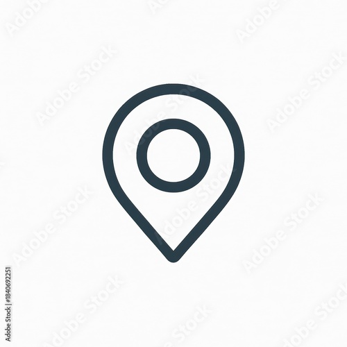 Free Download Minimal GPS Pin Location Icon Logo - GFXLoad
