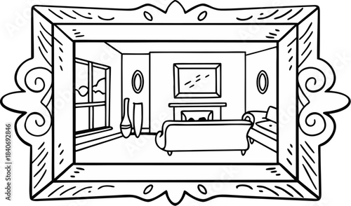 holographic nft artwork frame floating in luxury l