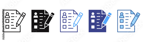 Assessment icon sheet multi color collection