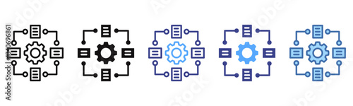 Framework icon sheet multi color collection