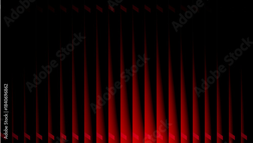 Neon wavy glass stripes, futuristic magenta gradient reeded wall background design
