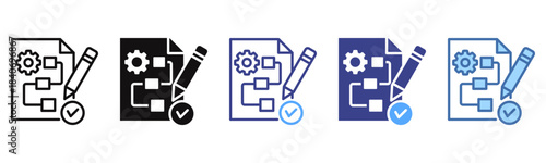 Method icon sheet multi color collection