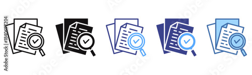 Scrutiny icon sheet multi color collection