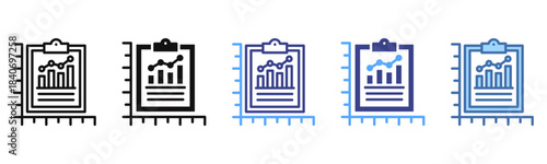 Measurement icon sheet multi color collection