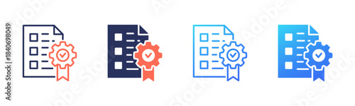 Standarize icon sheet multi color collection