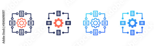 Framework icon sheet multi color collection