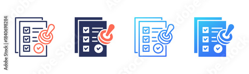 Validation icon sheet multi color collection