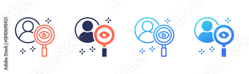 Observation icon sheet multi color collection