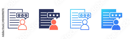 Feedback icon sheet multi color collection