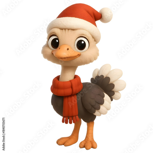 ostrich  christmas