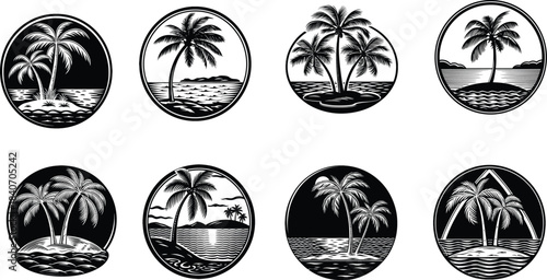 vector illustration of a silhouette of a tree