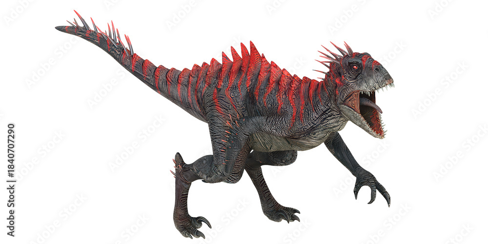 Obraz premium Ferocious Spiked Dinosaur Roaring