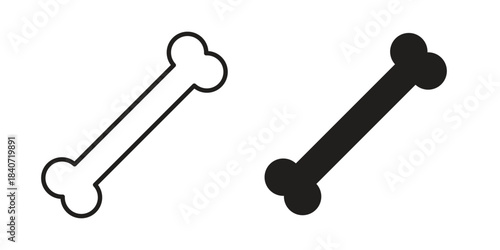 Bones icons vector Collection Clipart Pack. icon with editable line stroke