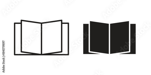 Book icons vector Collection Clipart Pack. icon with editable line stroke