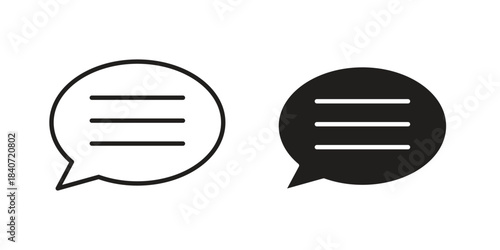 Comments icons vector Collection Clipart Pack. icon with editable line stroke