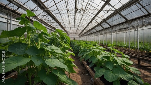 Greenhouse, growing plants in a greenhouse