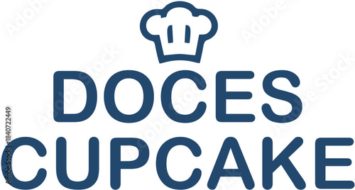 Logo Confeitaria Doces Cupcake formato EPS