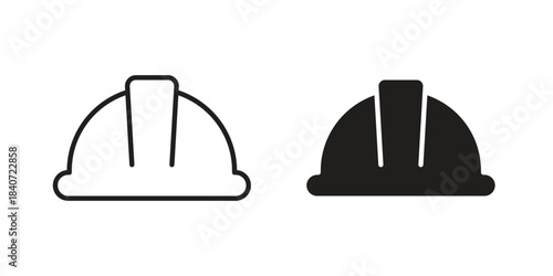 Helmet icons vector Collection Clipart Pack. icon with editable line stroke