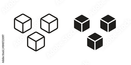 Ice icons vector Collection Clipart Pack. icon with editable line stroke