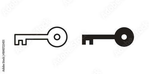 key icons vector Collection Clipart Pack. icon with editable line stroke