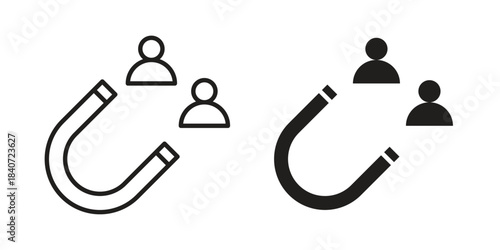 Lead generation icons vector Collection Clipart Pack. icon with editable line stroke