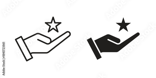 Loyalty program icons vector Collection Clipart Pack. icon with editable line stroke