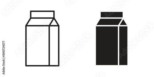 Milk bottle icons vector Collection Clipart Pack. icon with editable line stroke