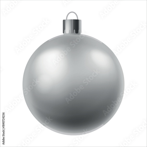 Christmas ball ornamental ball silver color