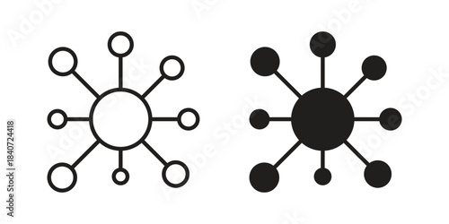 Network icons vector Collection Clipart Pack. icon with editable line stroke