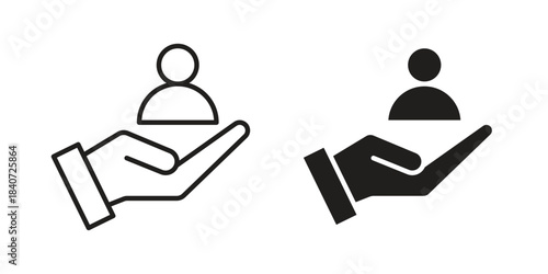 Retention icons vector Collection Clipart Pack. icon with editable line stroke