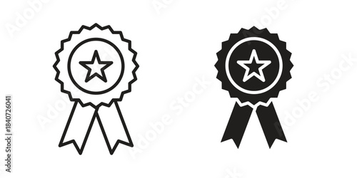 Rosette icons vector Collection Clipart Pack. icon with editable line stroke