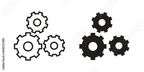 Technology icons vector Collection Clipart Pack. icon with editable line stroke