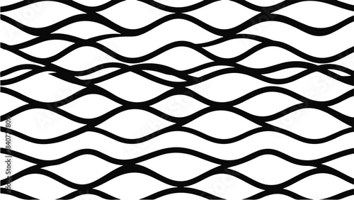 Abstract geometric wave pattern background black and white lines modern design texture