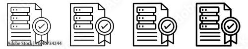 Data Quality Icon Set Different Style Collection
