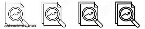 Analysis Icon Set Different Style Collection
