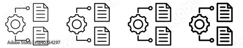 Data Integration Icon Set Different Style Collection
