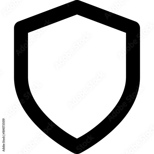 Shield icon - security protection defense outline