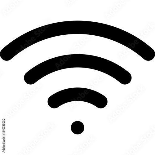 WiFi icon - wireless internet signal outline