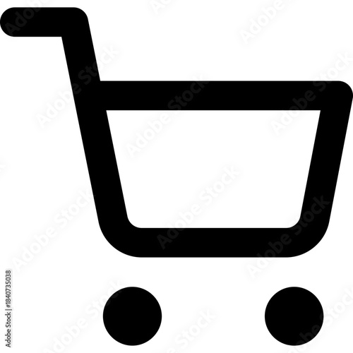 Shopping cart icon - buy ecommerce purchase outline
