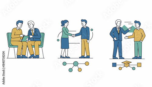 A mentoring event pairing experienced alumni with new graduates promoting guidance and establishing professional relationships.