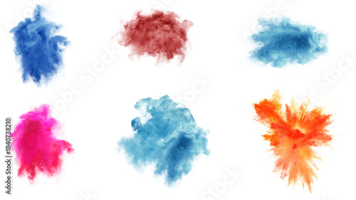 beautiful and colorful abstract wavy smoke effect isolated transparent background, editable vector artwork ai illustration file, vibrant multicolor flowing vapor curve element