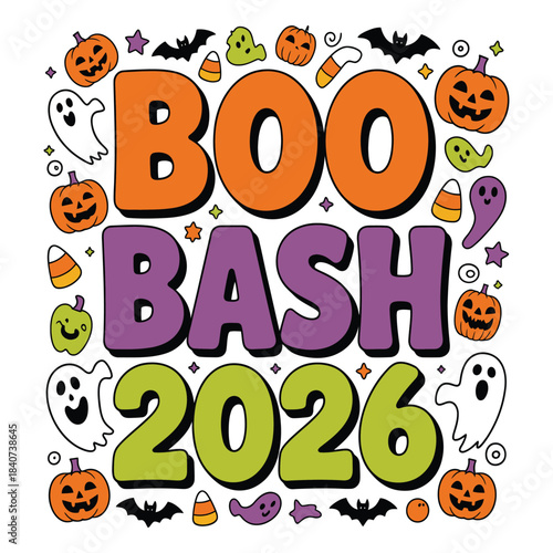 Boo Bash 2026 Halloween Graphic