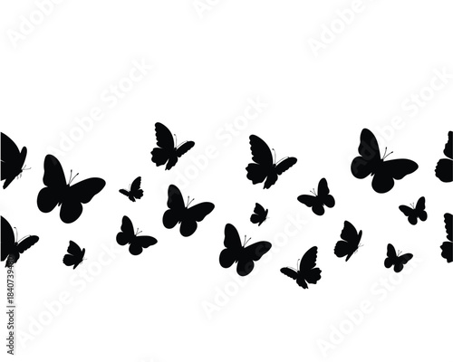 watercolor blue butterfly set illustration design for fashion, t shirt, print, graphic all type decorative	
border trim