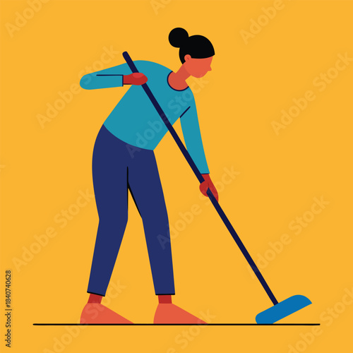 Abstract geometric pattern with bold colors and text elements