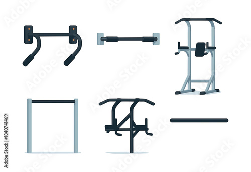 Home gym equipment, flat vector illustration, workout, exercise, fitness design