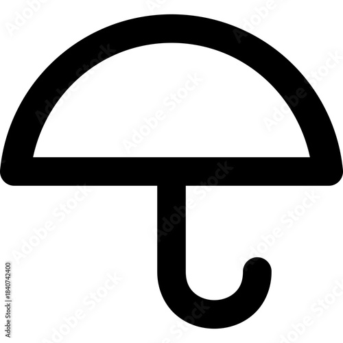 Umbrella icon - rain protection weather outline