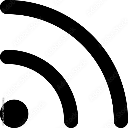 RSS icon - feed subscribe news signal outline