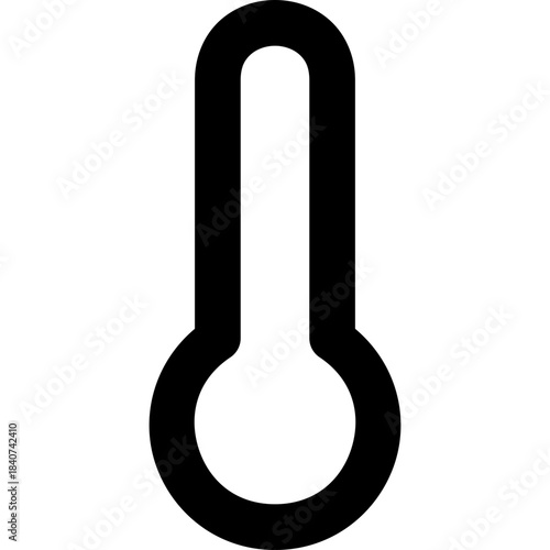 Thermometer icon - temperature heat cold outline