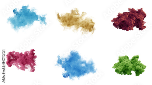 beautiful and colorful luminous soft swirl smoke effect isolated transparent background, editable vector artwork ai illustration file, glowing vapor mist abstract wave