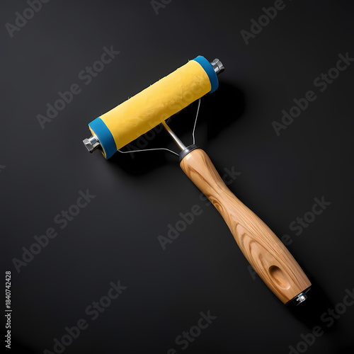 paint roller isolated on white